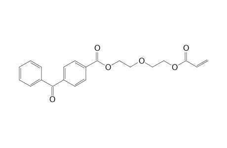 Benzoic acid, 4-benzoyl-, 2-[2-[(1-oxo-2-propenyl)oxy]ethoxy]ethyl ester