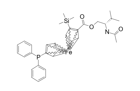 1-Diphenylphosphino-1'-[N-acetyl-S-2-isopropyl-2-[aminoethoxy)carbonyl]-2'-(Sp)-(trimethylsilyl)-ferrocene