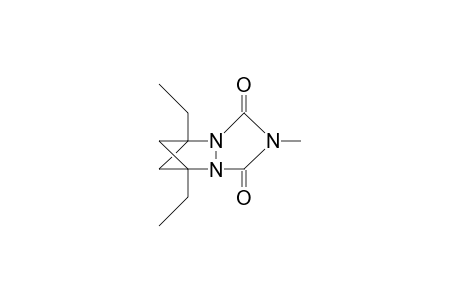 1,7-Diethyl-4-methyl-2,4,6-triaza-tricyclo(5.1.1.0/2,6/)-nonane-3,5-dione