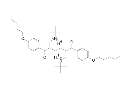 N~1~,N~6~-di(tert-butyl)-2,5-bis[4-(pentyloxy)benzoyl]-1,6-hexanediaminium