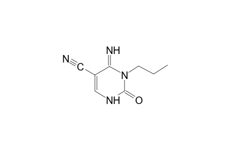 4-imino-2-oxo-3-propyl-1,2,3,4-tetrahydro-5-pyrimidinecarbonitrile