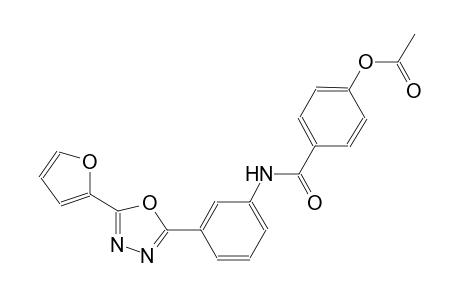 4-({3-[5-(2-furyl)-1,3,4-oxadiazol-2-yl]anilino}carbonyl)phenyl acetate