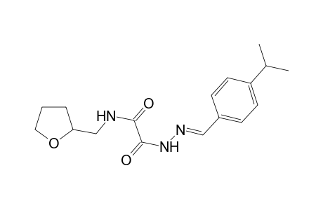 Oxalic acid, monoamide monohydrazide, N-tetrahydrofurfuryl-N''-(4-isopropylbenzylideno)-