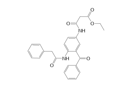 Ethyl 3-{3-benzoyl-4-[(phenylacetyl)amino]anilino}-3-oxopropanoate