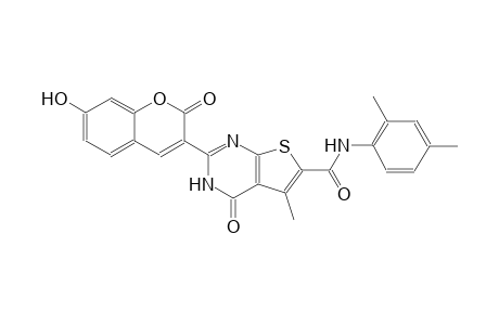 thieno[2,3-d]pyrimidine-6-carboxamide, N-(2,4-dimethylphenyl)-3,4-dihydro-2-(7-hydroxy-2-oxo-2H-1-benzopyran-3-yl)-5-methyl-4-oxo-
