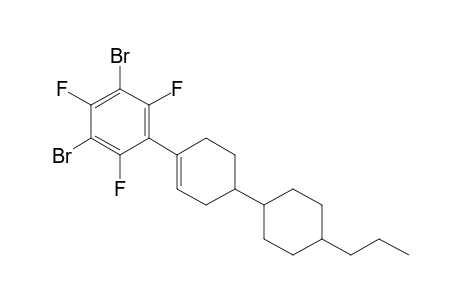 4-(3,5-dibromo-2,4,6-trifluoro-phenyl)-4'-propylbicyclohexyl-3-ene