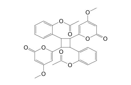 Cyclobutane, 1R,3E-bis(4-methoxy-2-oxo-2H-pyran-6-yl)-2Z,4E-bis(2-acetoxypheny)-