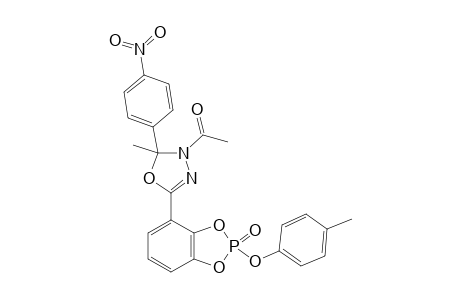 1-[2-(4-NITROPHENYL)-5-[2-(4-METHYLPHENOXY)-1,3,2-BENZODIOXA-PHOSPHOLE-4-YL-2-OXIDE]-2-METHYL-1,3,4-OXADIAZOLE-3(2H)-YL]-ETHANONE