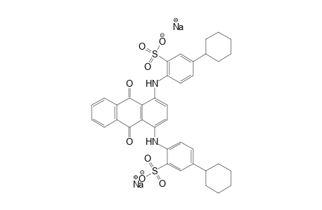 Benzenesulfonic acid, 2,2'-[(9,10-dihydro-9,10-dioxo-1,4-anthracenediyl)diimino]bis[5-cyclohexyl-, disodium salt