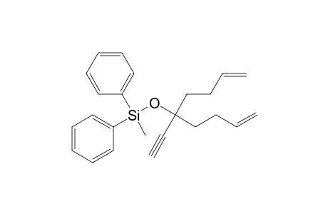 5-(Ethynyl)-5-[(methyl)(diphenylsilyl)oxy]nona-1,8-diene