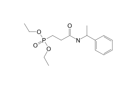 3-diethoxyphosphoryl-N-(1-phenylethyl)propionamide