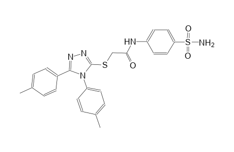 N-[4-(aminosulfonyl)phenyl]-2-{[4,5-bis(4-methylphenyl)-4H-1,2,4-triazol-3-yl]sulfanyl}acetamide