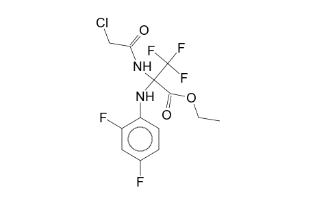 Ethyl 2-(2-chloroacetamido)-2-(2,4-difluoroanilino)-3,3,3-trifluoropropionate