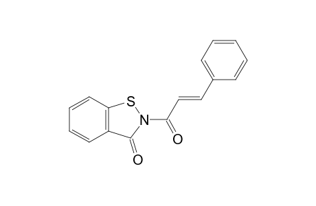 2-[(E)-3-phenylacryloyl]-1,2-benzothiazol-3-one