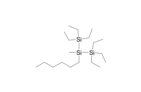 Trisilane, 1,1,1,3,3,3-hexaethyl-2-hexyl-2-methyl-