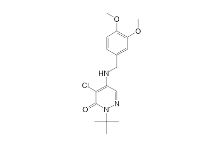 3(2H)-Pyridazinone, 4-chloro-5-[[(3,4-dimethoxyphenyl)methyl]amino]-2-(1,1-dimethylethyl) -