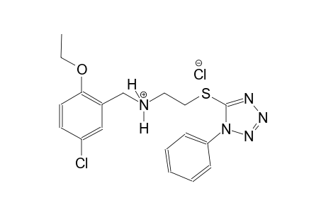 N-(5-chloro-2-ethoxybenzyl)-2-[(1-phenyl-1H-tetraazol-5-yl)sulfanyl]ethanaminium chloride