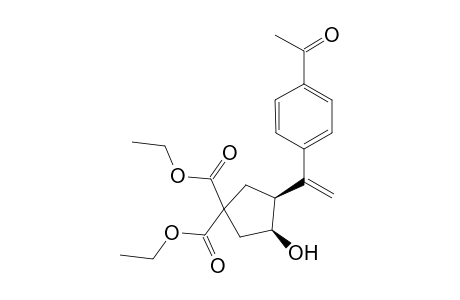 (3S,4S)-4-[1-(4-Acetylphenyl)ethenyl]-3-hydroxy-1,1-cyclopentanedicarboxylic acid diethyl ester