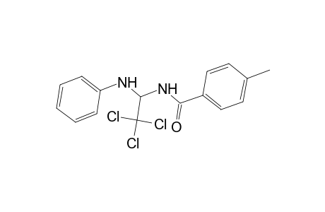 N-(1-Anilino-2,2,2-trichloroethyl)-4-methylbenzamide