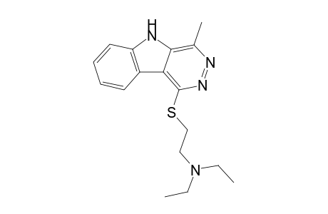 N,N-Diethyl-N-{2-[(4-methyl-5H-pyridazino[4,5-b]indol-1-yl)sulfanyl]ethyl}amine