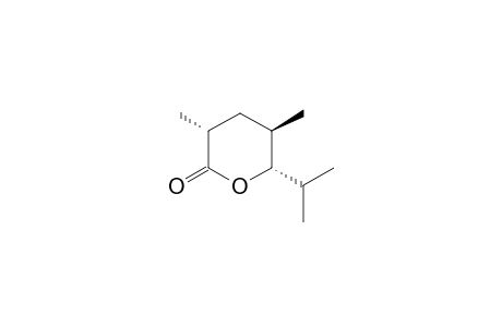(3R*,5R*,6S*)-3,5-Dimethyl-6-isopropyl-tetrahydropyran-2-one