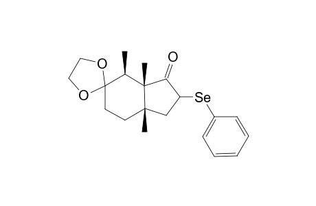 1,5,9-Trimethyl-8-spiro-2',5'-dioxa-3-(phenylseleno)bicyclo[4.3.0]nonan-2-one