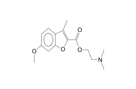 2-(2-dimethylaminoethoxycarbonyl)-3-methyl-6-methoxybenzofuran