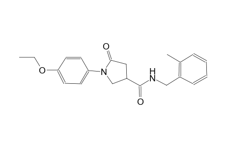 3-pyrrolidinecarboxamide, 1-(4-ethoxyphenyl)-N-[(2-methylphenyl)methyl]-5-oxo-