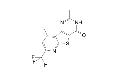 2-Difluoromethyl-4,6-dimethyl-7H-9-thia-1,5,7-triaza-fluoren-8-one