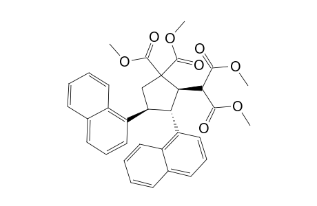 Dimethyl (2R*,3R*,4S*)-2-(1,3-Dimethoxy-1,3-dioxopropan-2-yl)-3,4-di(naphthalen-1-yl)cyclopentane-1,1-dicarboxylate