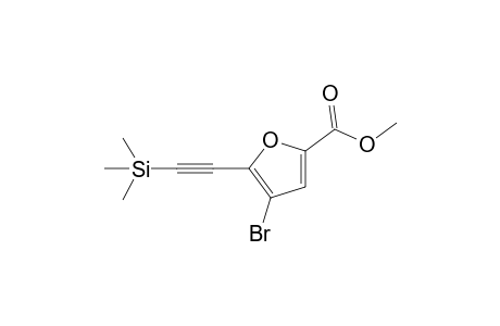 4-Bromo-5-(2-trimethylsilylethynyl)-2-furancarboxylic acid methyl ester