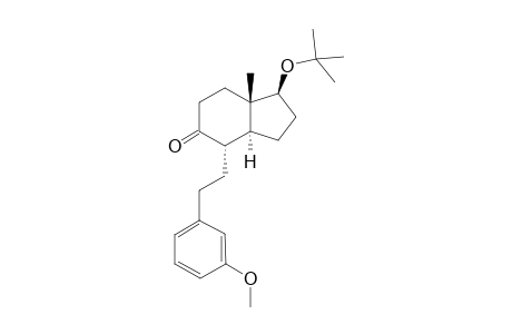[1S,3aS,4S,7aS]-(+)-1-tert-Butoxy-4-(2'-m-methoxyphenylethyl)-7a-methyl-3a,4,7,7a-tetrahydro-5(6)-indan-5-one