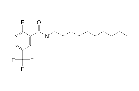 Benzamide, 2-fluoro-5-trifluoromethyl-N-decyl-