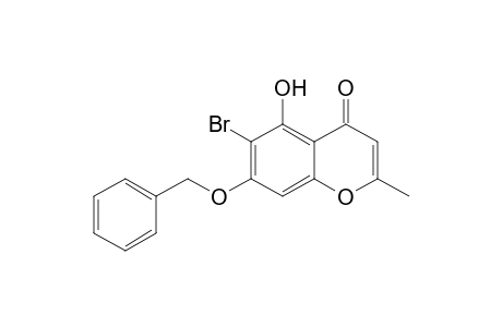 7-(Benzyloxy)-6-bromo-5-hydroxy-2-methyl-4H-1-benzopyran-4-one