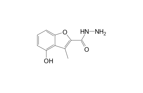 3-Methyl-4-oxidanyl-1-benzofuran-2-carbohydrazide