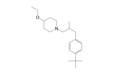 Piperidine, 1-[3-[4-(1,1-dimethylethyl)phenyl]-2-methylpropyl]-4-ethoxy-
