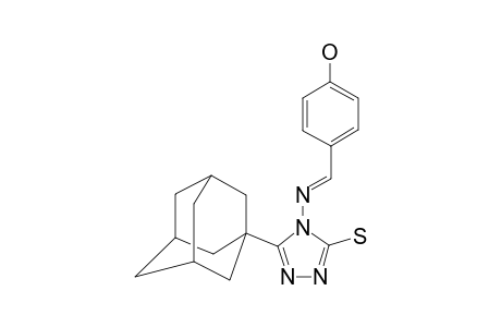 5-(1-ADAMANTYL)-4-(4-HYDROXYBENZYLIDENEAMINO)-3-MERCAPTO-1,2,4-TRIAZOLE