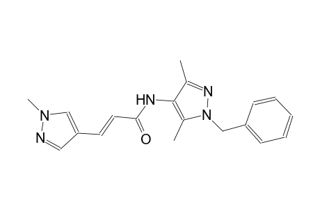 (2E)-N-(1-benzyl-3,5-dimethyl-1H-pyrazol-4-yl)-3-(1-methyl-1H-pyrazol-4-yl)-2-propenamide