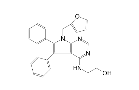 2-{[7-(2-furylmethyl)-5,6-diphenyl-7H-pyrrolo[2,3-d]pyrimidin-4-yl]amino}ethanol