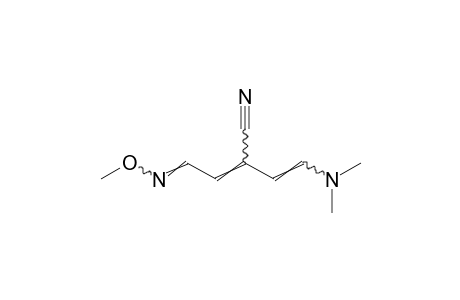 2-[2-(dimethylamino)vinyl]-4-formylcrotononitrile, O-methyloxime