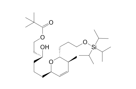 2,2-Dimethylpropionic acid (3S)-hydroxy-6-[(2R,5S,6R)-5-methyl-6-[3-(triisopropylsilyloxy)propyl]-5,6-dihydro-2H-pyran-2-yl]hexyl esterr