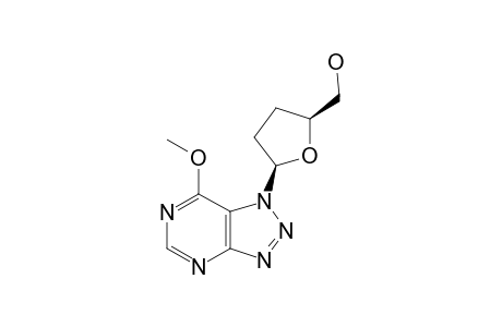 1-(2,3-DIDEOXY-BETA-D-GLYCERO-PENTOFURANOSYL)-7-METHOXY-1H-1,2,3-TRIAZOLO-[4,5-D]-PYRIMIDINE