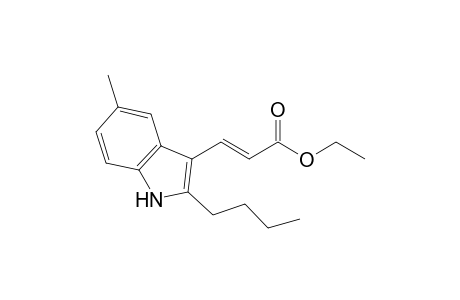 Ethyl 3-(2-butyl-5-methylindol-3-yl)prop-2-enoate