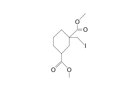 1,3-Dicarbomethoxy-1-iodomethyl-cyclohexane