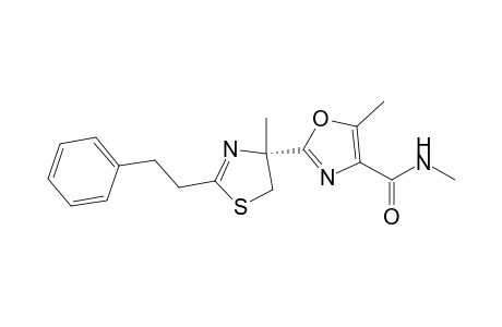 5-Methyl-[(4R)-4-methyl-2-phenylethyl-4,5-dihydrothiazol-4-yl]oxazole-4-carboxylic Acid Methylamide