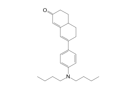 7-(4-N,N-Di-n-butylaminophenyl)-2,3,4,4a,5,6-hexahydronaphthalen-2-one