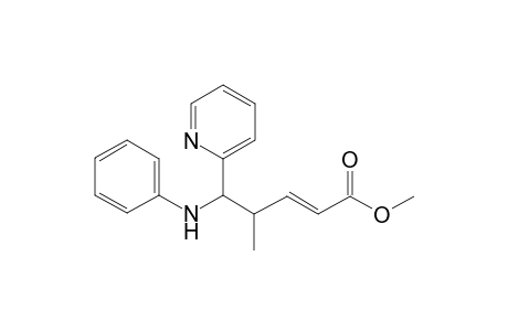 Methyl (E)-4-Methyl-5-(phenylamino)-5-(2-pyridiyl)-4-pentenoate