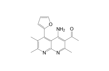 5-(furan-2-yl)-2,6,7-trimethyl-3-acetyl-1,8-naphthyridin-4-amine