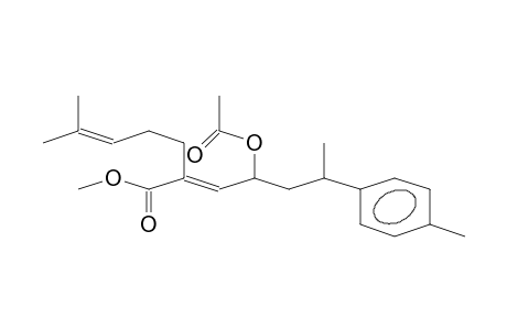 Methyl 6-methyl-2-[4'-(p-tolyl)-2'-acetoxypentylidene]hept-5-enoate