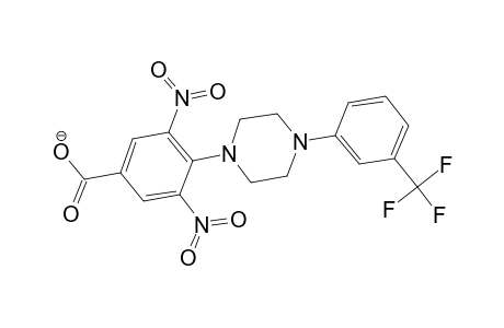 3,5-Dinitro-4-[4-[3-(trifluoromethyl)phenyl]-1-piperazinyl]benzoate
